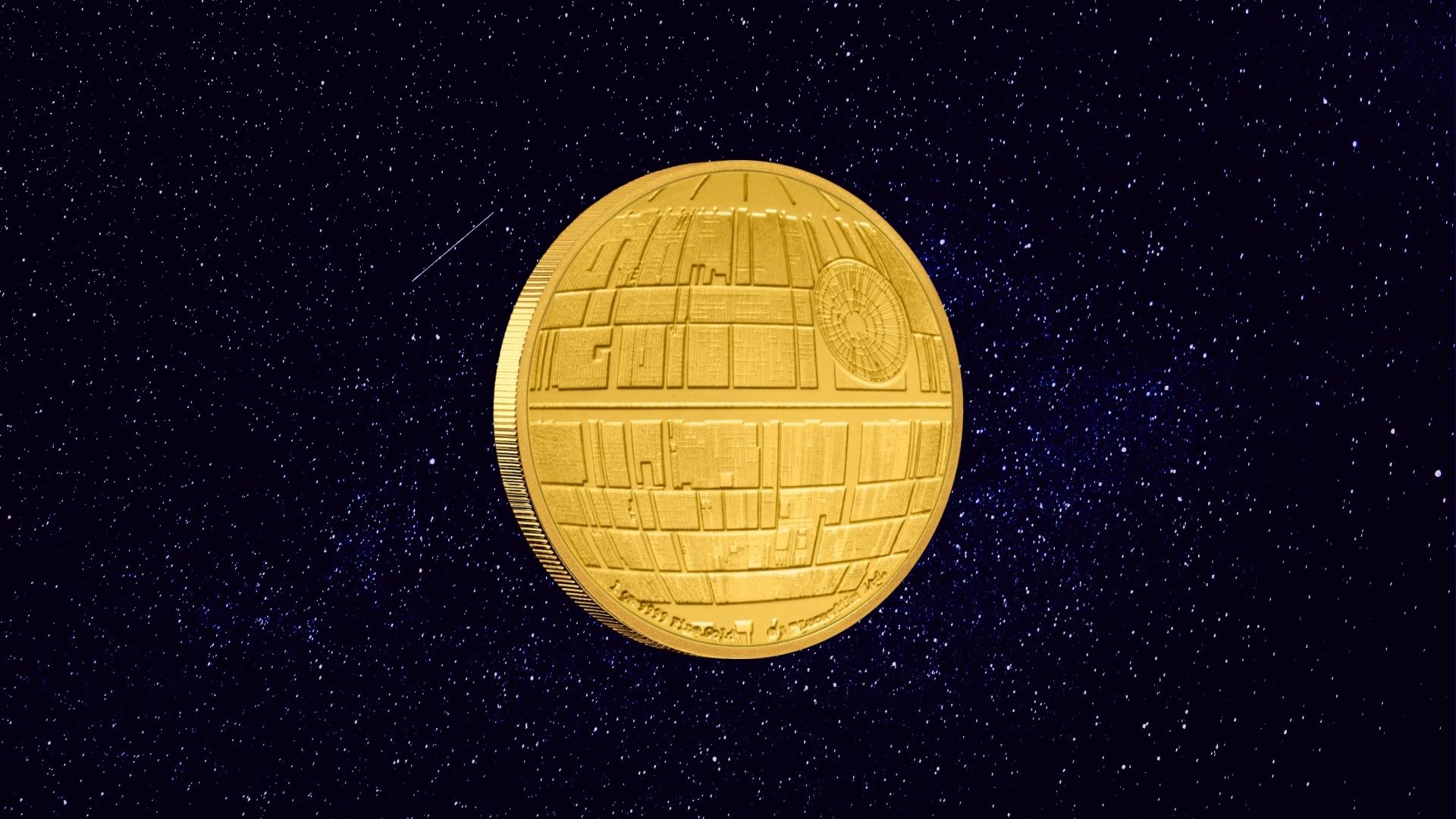 star wars moneta oro